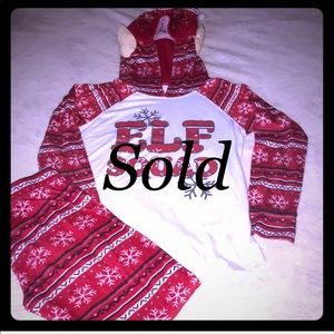 Justice Elf Squad Pj’s Size 12